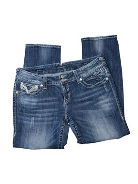 Vigoss Women's Medium Blue Boot Cut Jeans with Faded Wash
